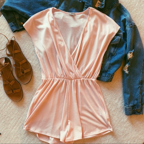 Urban Outfitters Pants - Urban Outfitters Light Pink Romper